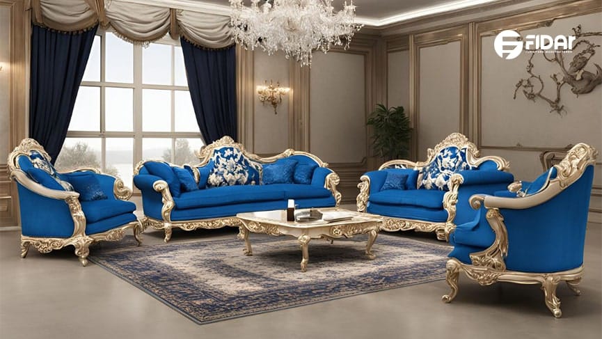 چرا مبل سلطنتی آبی درباری؟